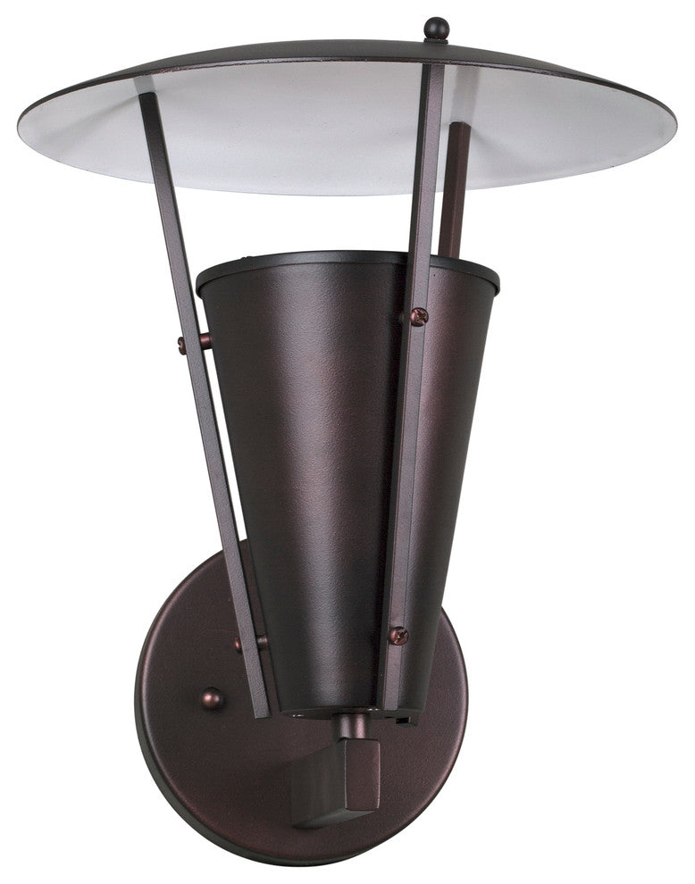 1 Light Outdoor Wall Lantern, Antique Bronze