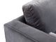 Como Grey Velvet Sectional RAF - Grey