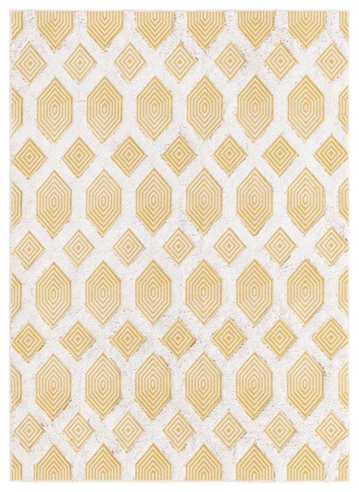 Unique Loom Sabrina Soto Casa Havana Area Rug, Yellow, 4' 5 X 6' 0 Rectangular