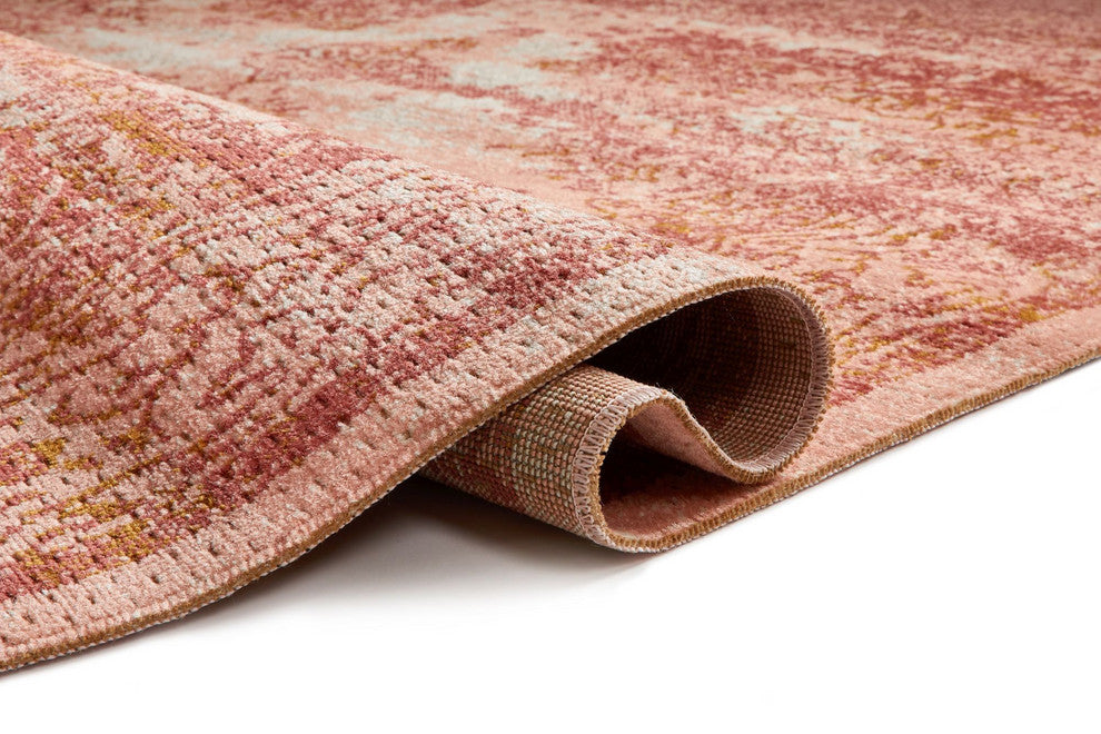Well Woven Firenze Cannes Modern Vintage Medallion Artisan Pink Rug FI-10