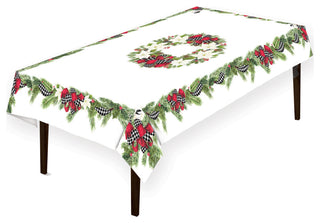 Laural Home Christmas Trimmings 70" X 84" Tablecloth