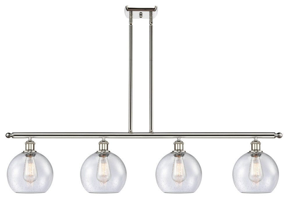 Innovations Lighting 516-4I-PN-G124-8-LED Athens 4 Light 48" Island Light