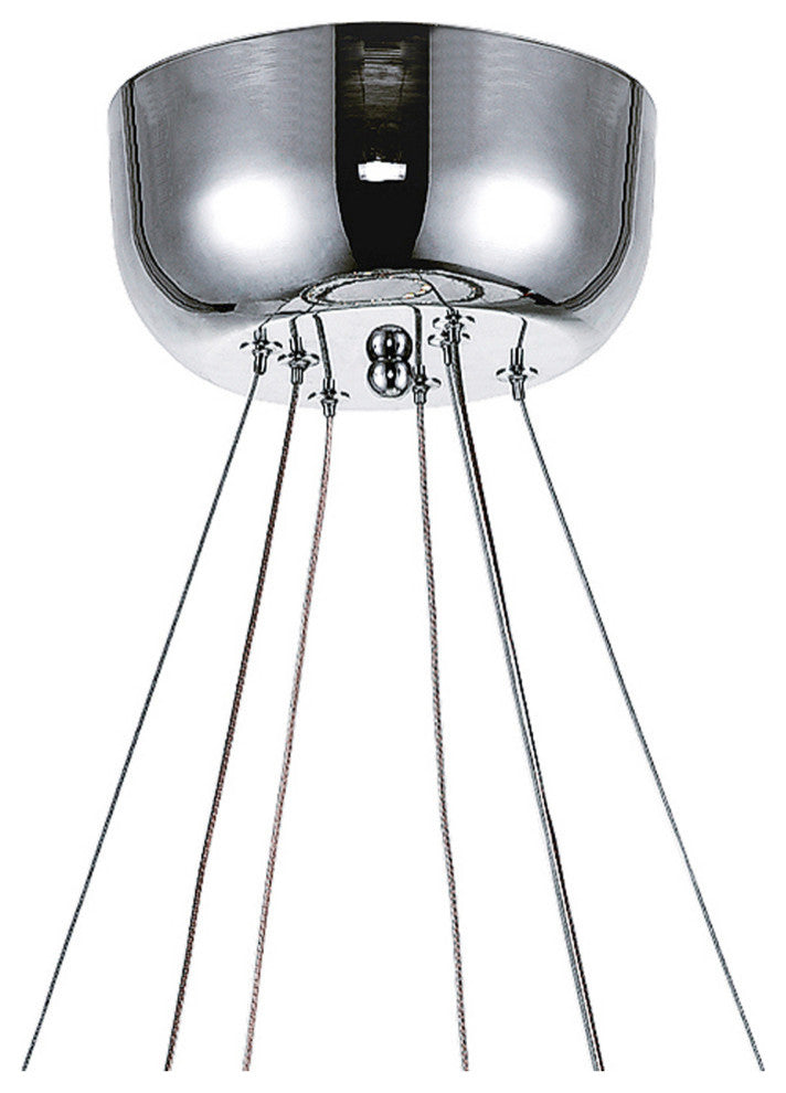 Ring LED Chandelier With Chrome Finish