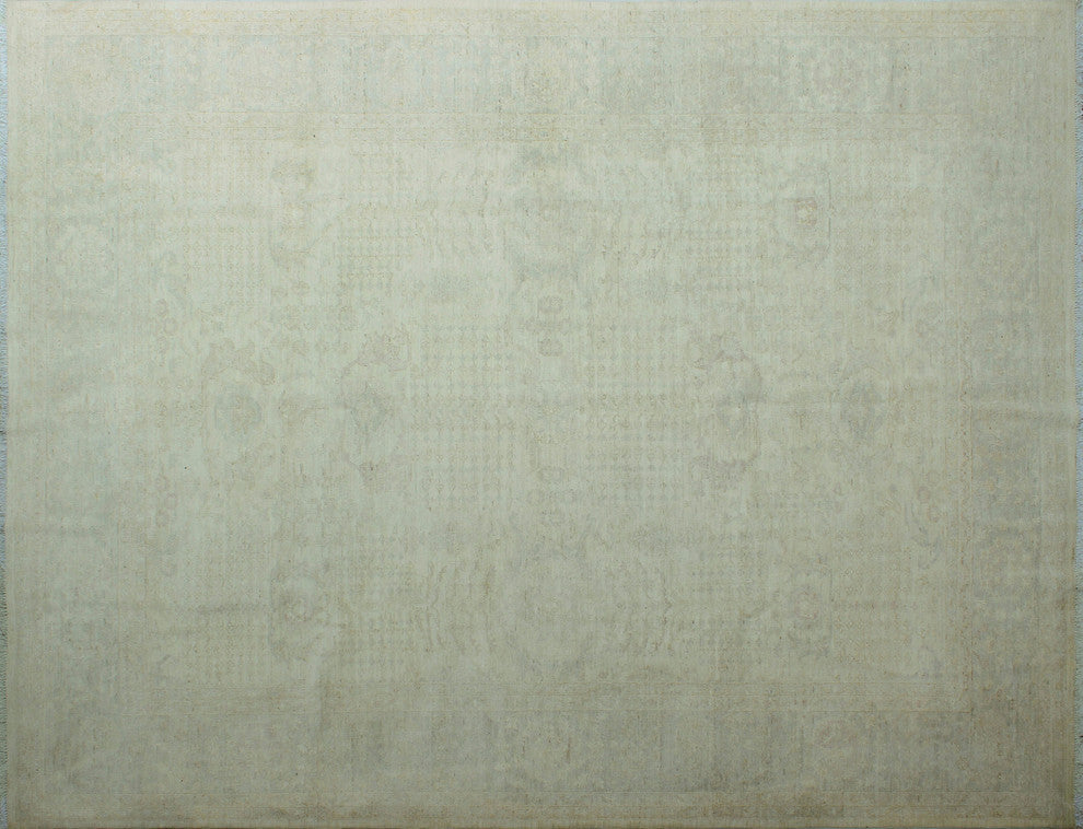 Yousafi Fine Chobi Qaragoz Ivory Rug, 9'11x13'8