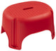 Plastic Lightweight Step Stool, 39-1232, Red