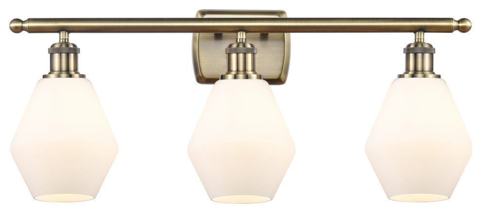 Innovations 516-3W-AB-G651-6-LED 3-Light Bath Vanity Light, Antique Brass