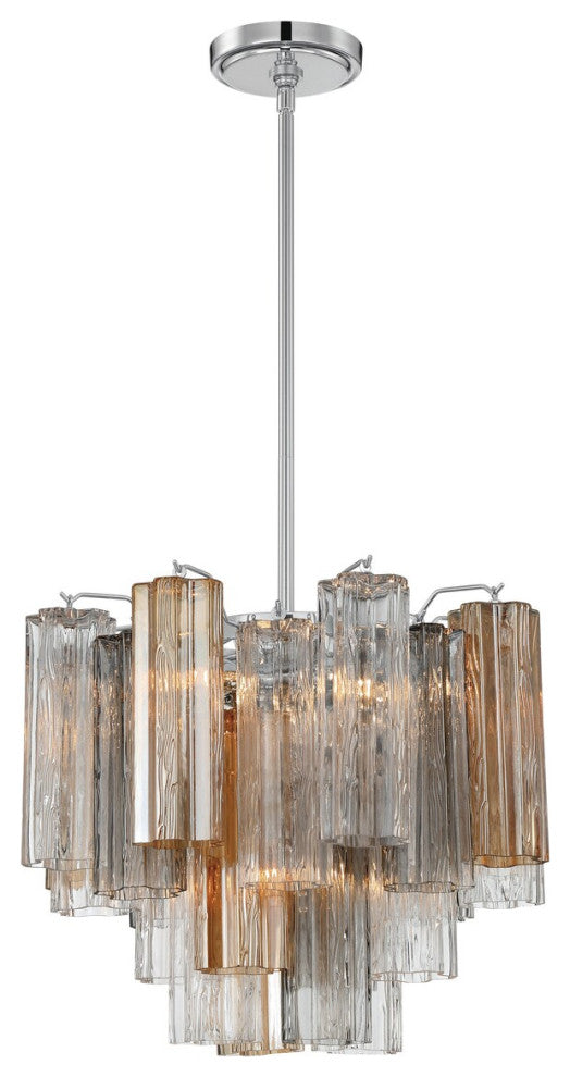 CRYSTORAMA Addis 4 Light Polished Chrome Chandelier
