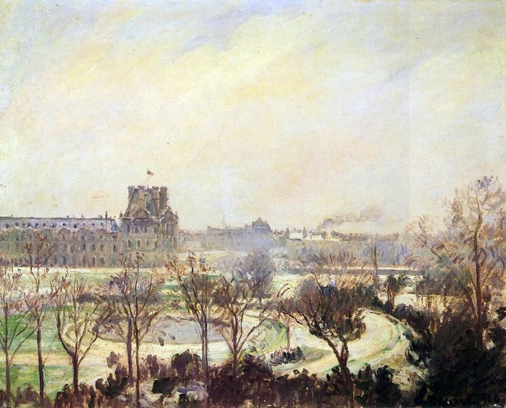 Camille Pissarro The Tuileries Gardens: Snow Effect Wall Decal