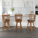Fairfox Wood Swivel Stool, Counter Stool