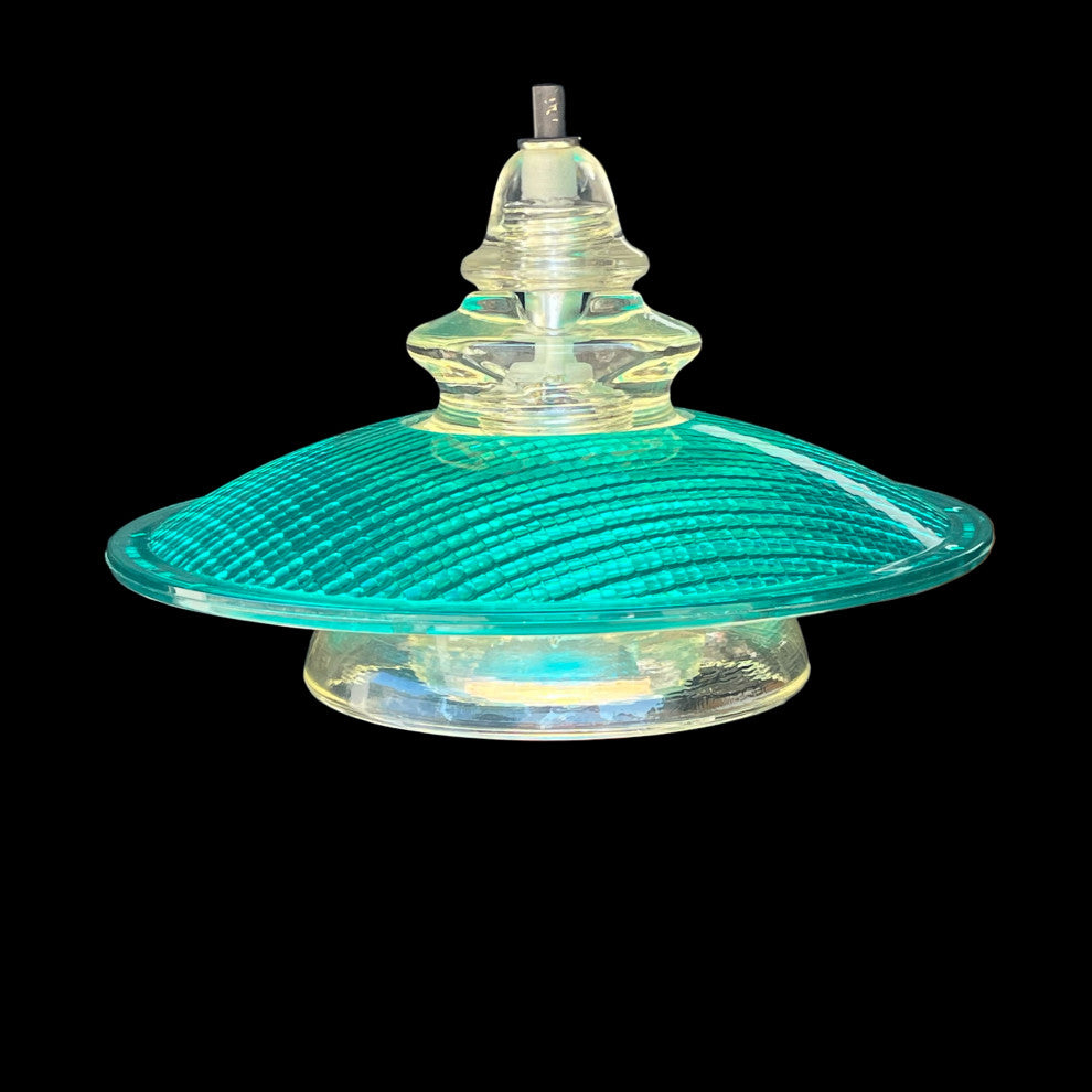 Insulator Light Pendant 12" Trafficlight Lens MS Aqua 500 lumen