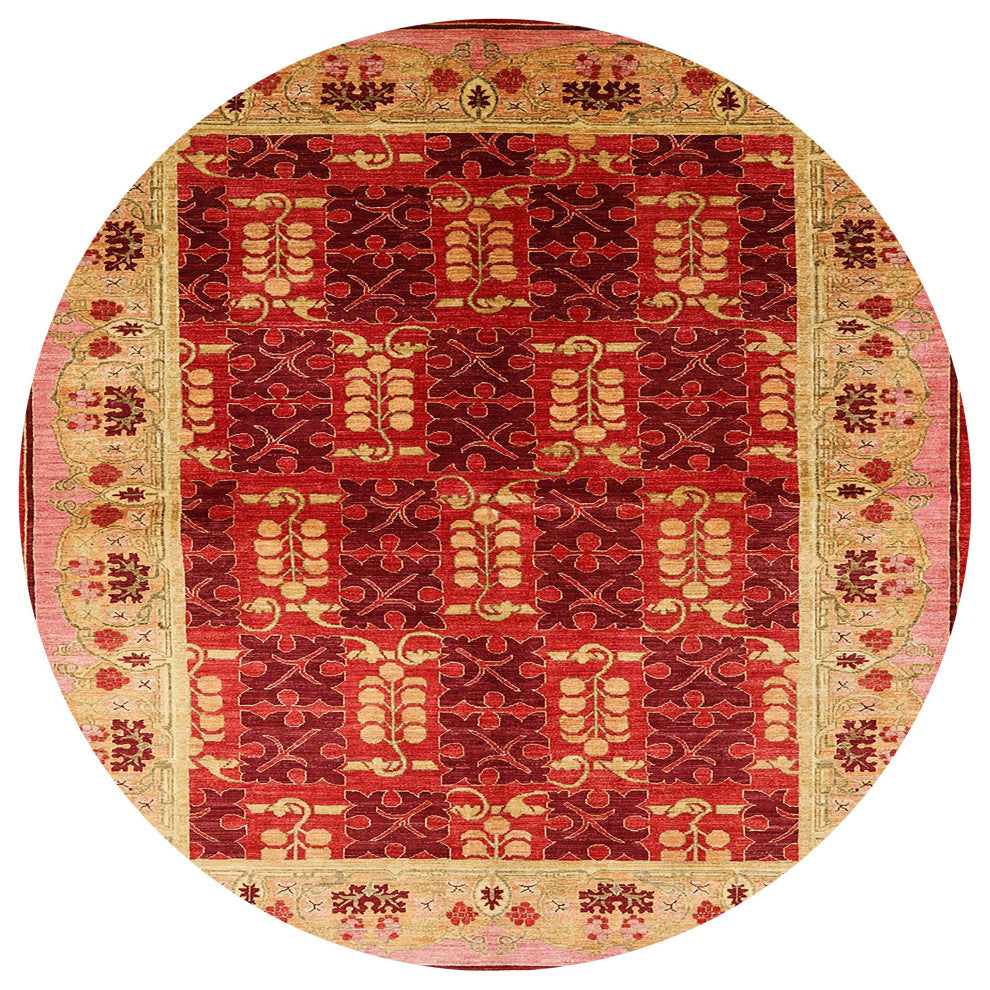 Ahgly Company Indoor Round Mid-Century Modern Area Rugs, 3' Round