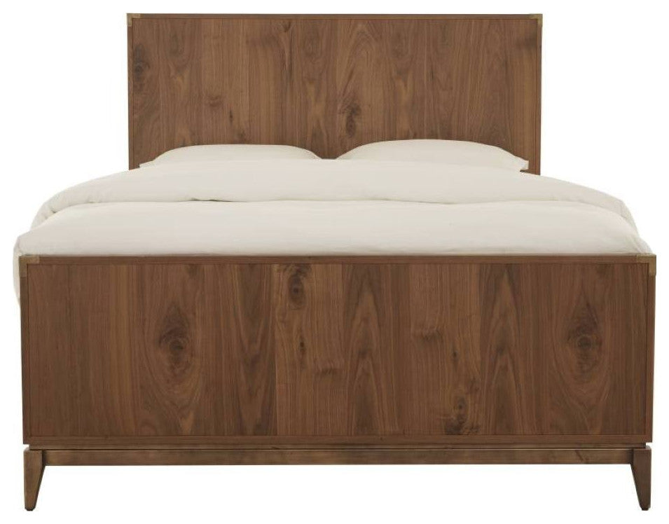 Alistair Mid-Century Walnut Bed