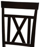 Rosie Gray Upholstered and Espresso Brown Dining Chair Set of 2