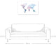 Pastel World Map 24x36 Canvas Wall Art