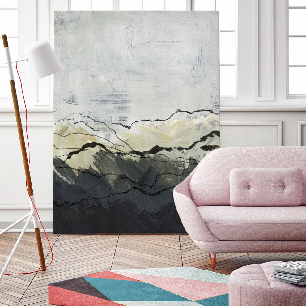 "Winter Mountains I" Fine Art Giant Canvas Print, 54"x72"