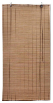 Brown Bamboo Roller Blinds 47.2"x86.6"