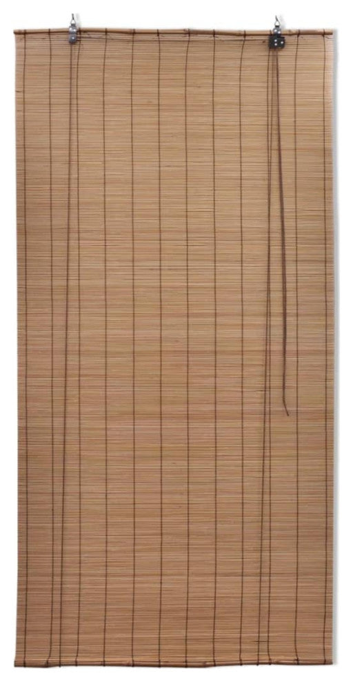 Brown Bamboo Roller Blinds 47.2"x86.6"