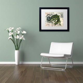 Nick Bantock 'Croc Map' Matted Framed Art, 20x16