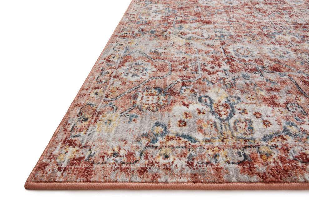 Loloi II Cassandra Rust / Ivory 18" X 18" Swatch Area Rug