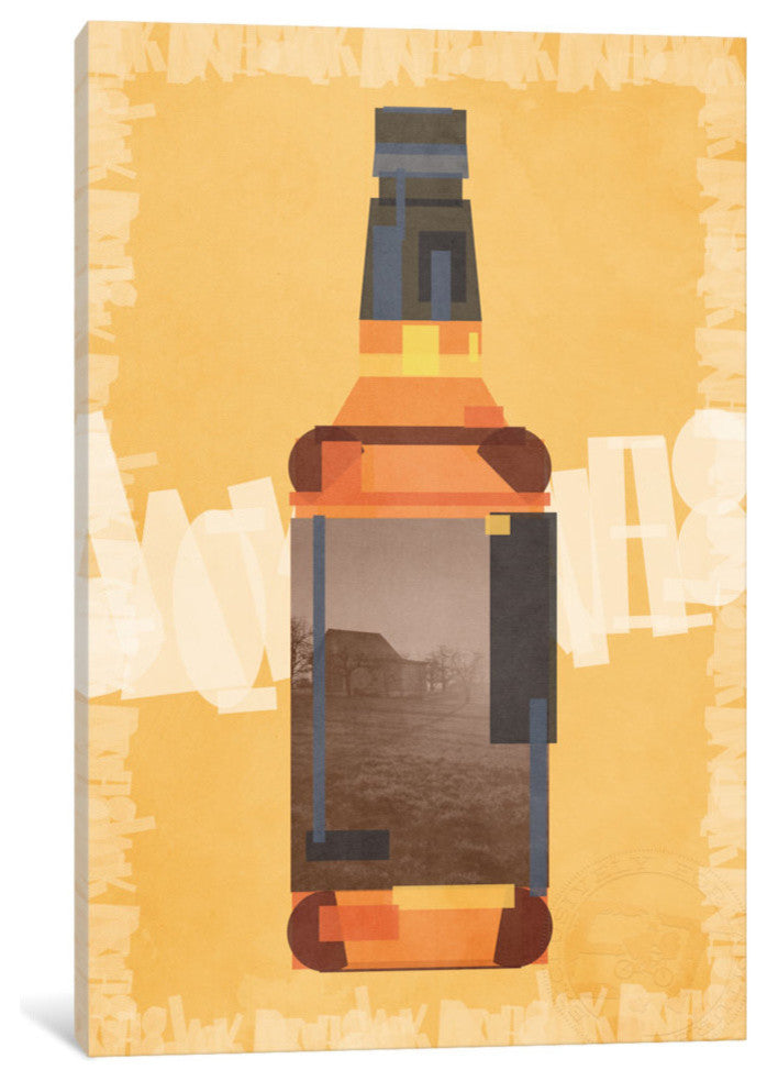 "Gentleman's Jack" Artwork by 5by5collective, 18"x12"x1.5"