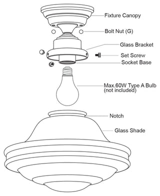 Huntley 12" 1 Light Semi-Flush Natural Brass