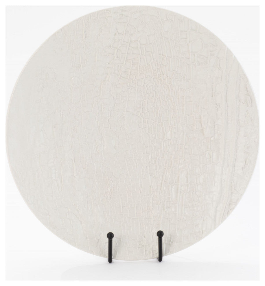 Tree Texture Charger, Matte White