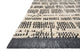 Chris Loves Julia x Loloi Alice Cream/Charcoal 18" x 18" Sample Area Rug