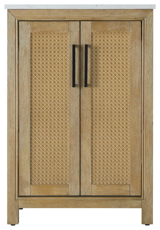 Home Living 24" Single Bathroom Vanity, Linen Oak