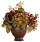 Autumn Hydrangea With Round Vase