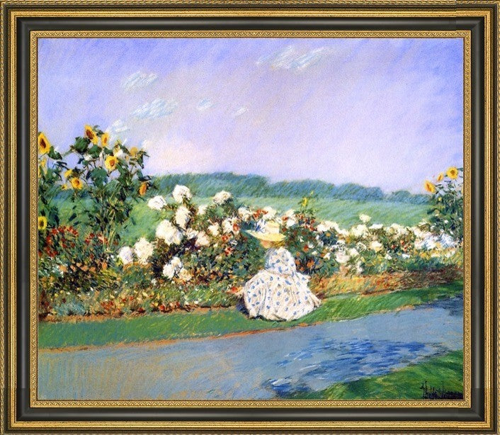 Frederick Childe Hassam SummertimeFramed Premium Canvas Print, 16"x20"
