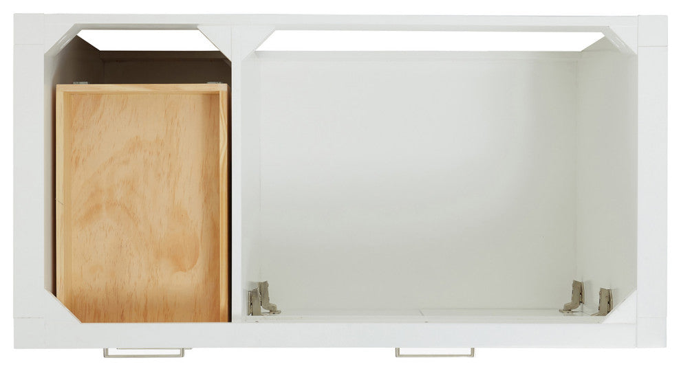 Ariel Bristol 42" Single Right Rectangle Sink Bathroom Vanity, Carrara Quartz