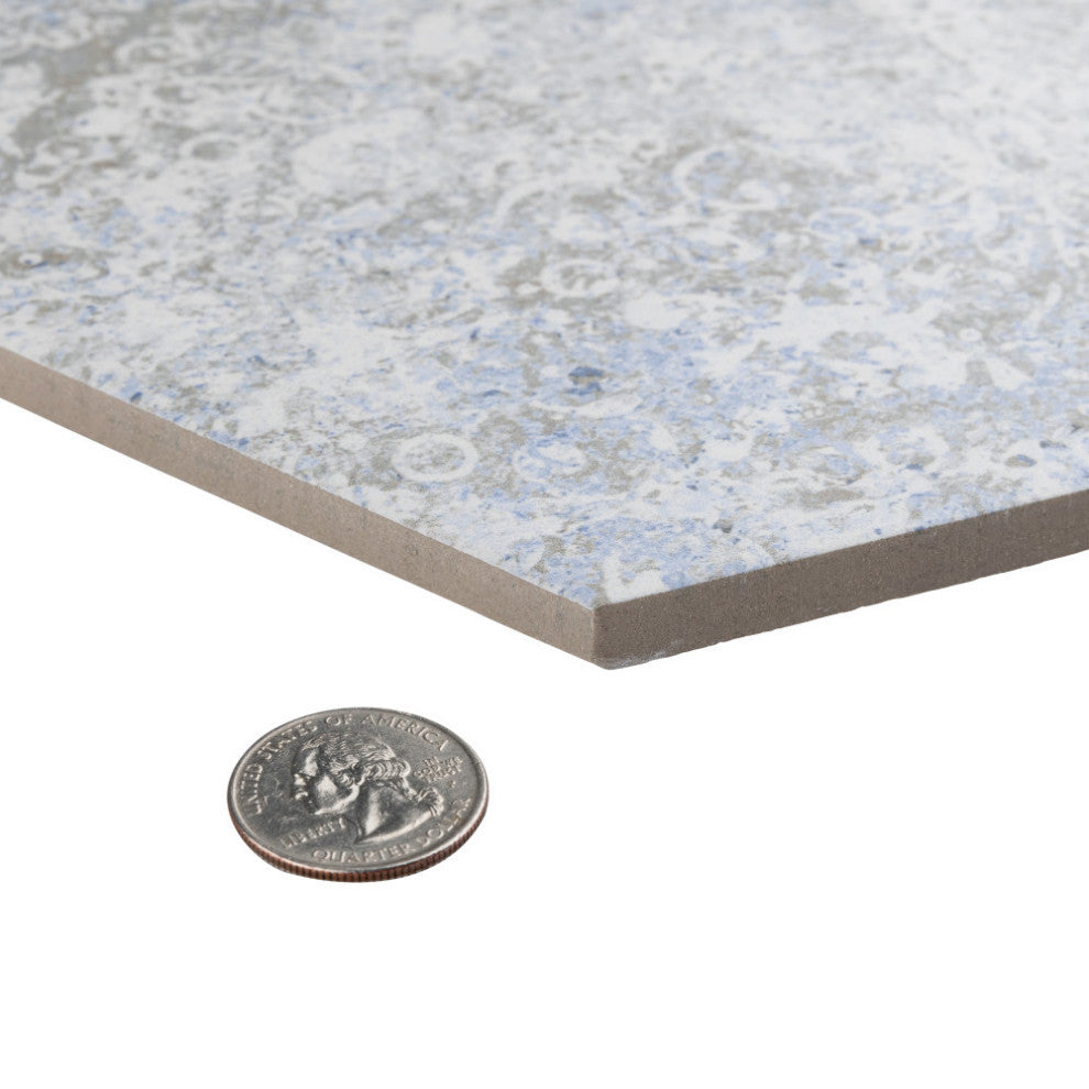 Emotion Hex Porcelain Floor and Wall Tile Sample