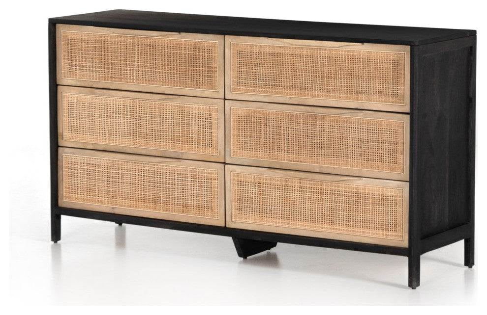 Sydney 6 Drawer Dresser-Black Wash