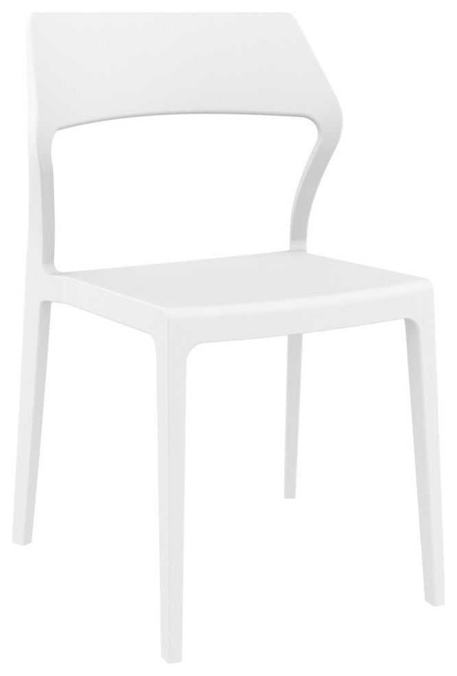 Snow Dining Set With 2 Chairs White