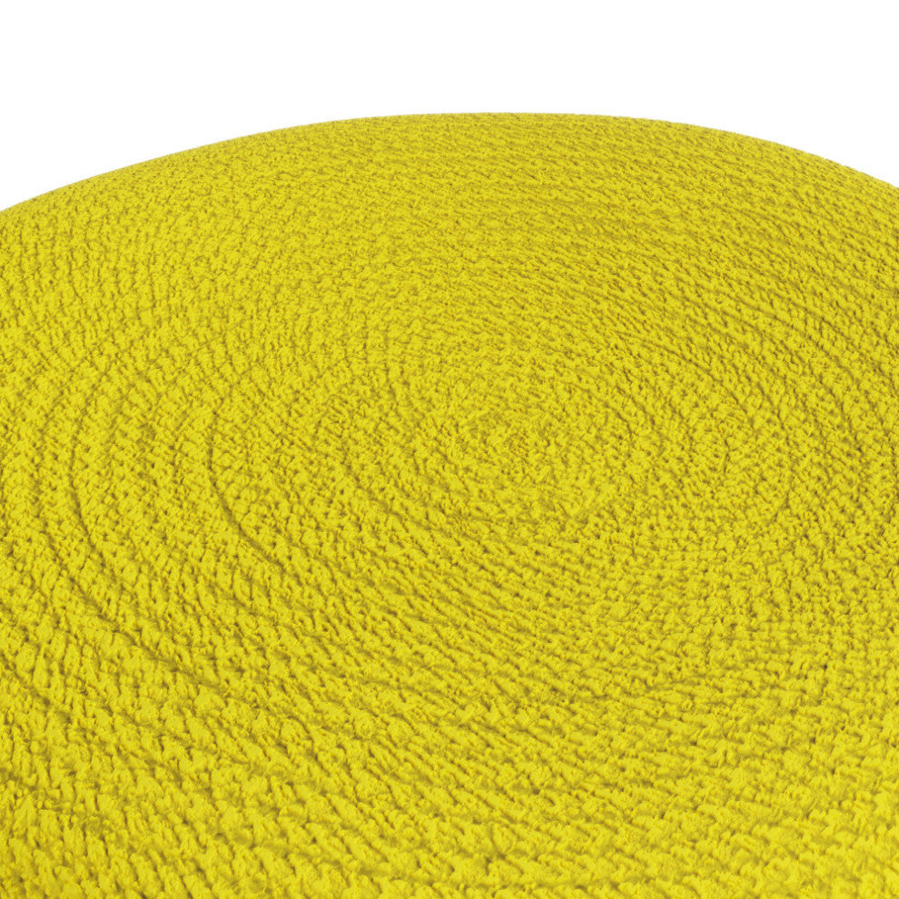 Kent Round Woven Outdoor/ Indoor Pouf