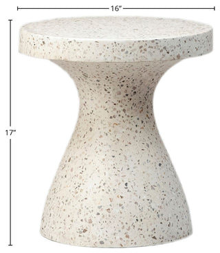 Felix 16" Diameter Terrazzo Side Table