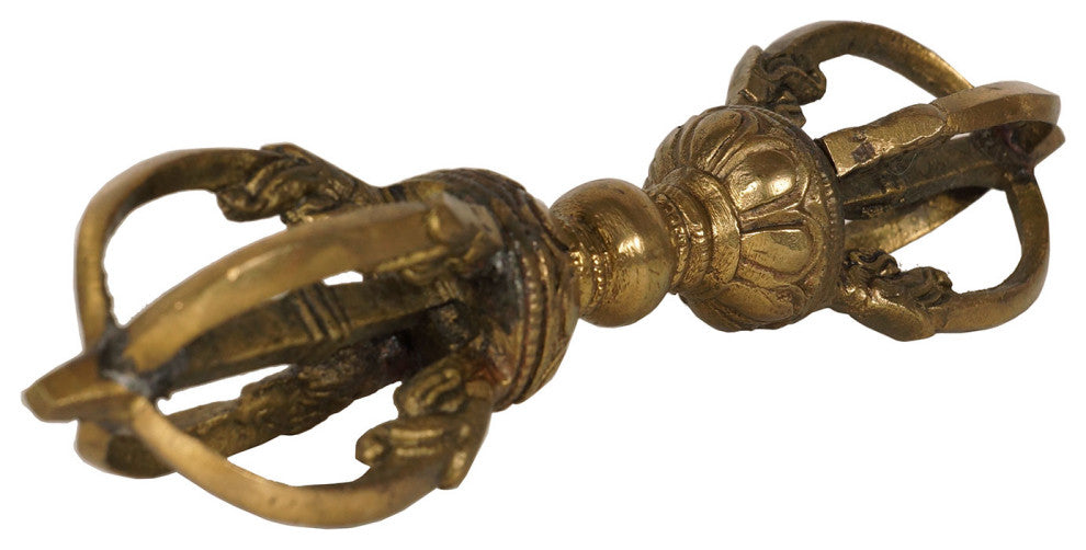 Consigned Vintage Tibetan Brass Dharma Instrument
