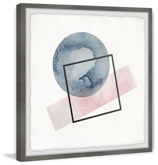 "Undecided Shapes" Framed Painting Print, 32"x32"