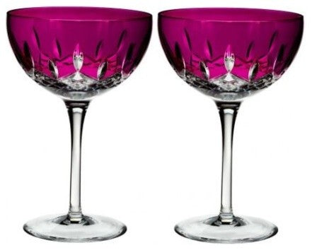 Waterford Crystal Lismore Pops Cocktail, Set of 2, Hot Pink