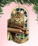 Stargazer Green Cat Ornament