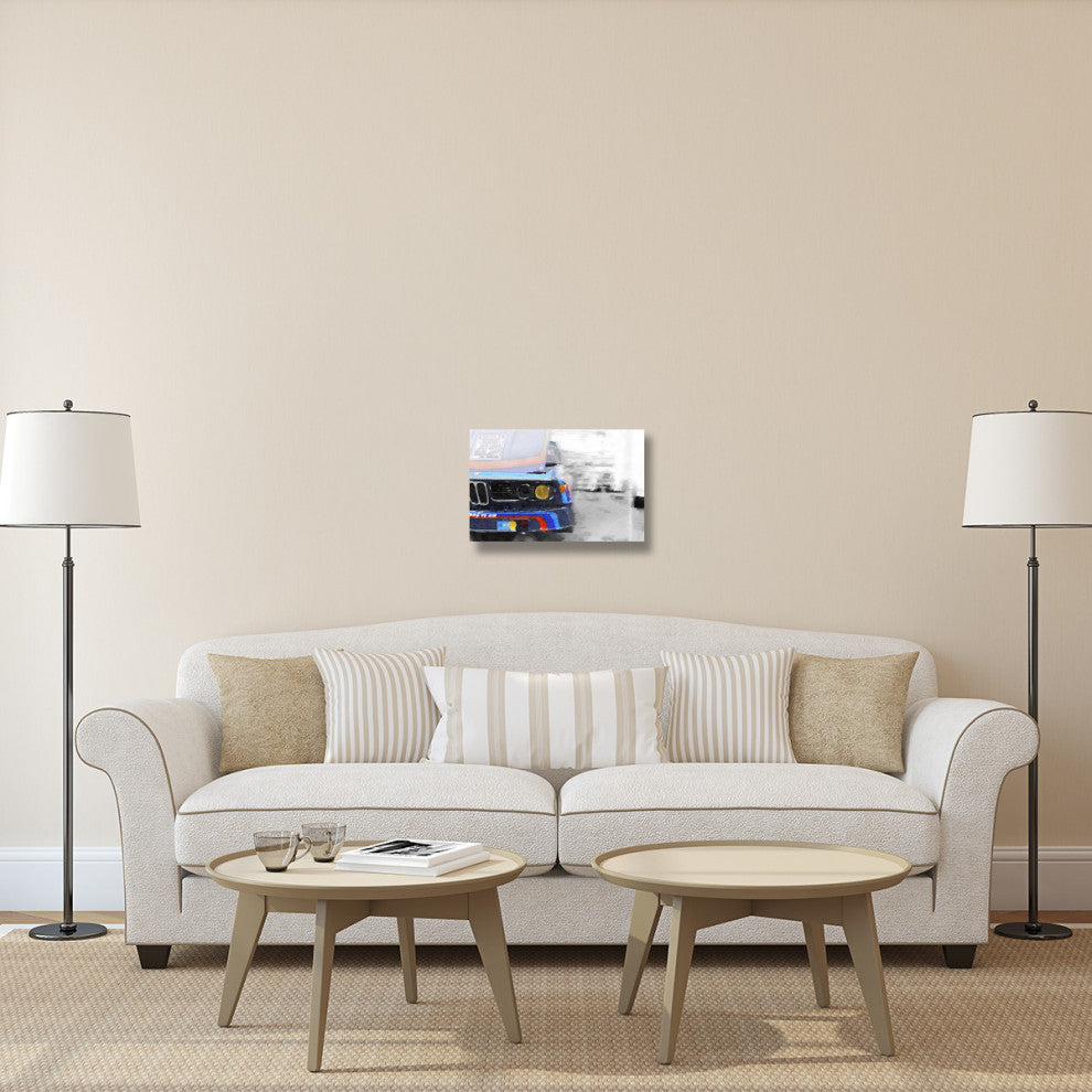 "BMW Lamp and Grill Watercolor" Fine Art Print