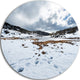 Snow Mountains In Kosciuszko Park, Landscape Disc Metal Wall Art, 23"