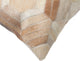 12"x20" Torino Hexagon Cowhide Pillow, Natural