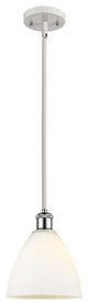 Innovations 516-1S-WPC-GBD-751 1-Light Mini Pendant, White, Polished Chrome
