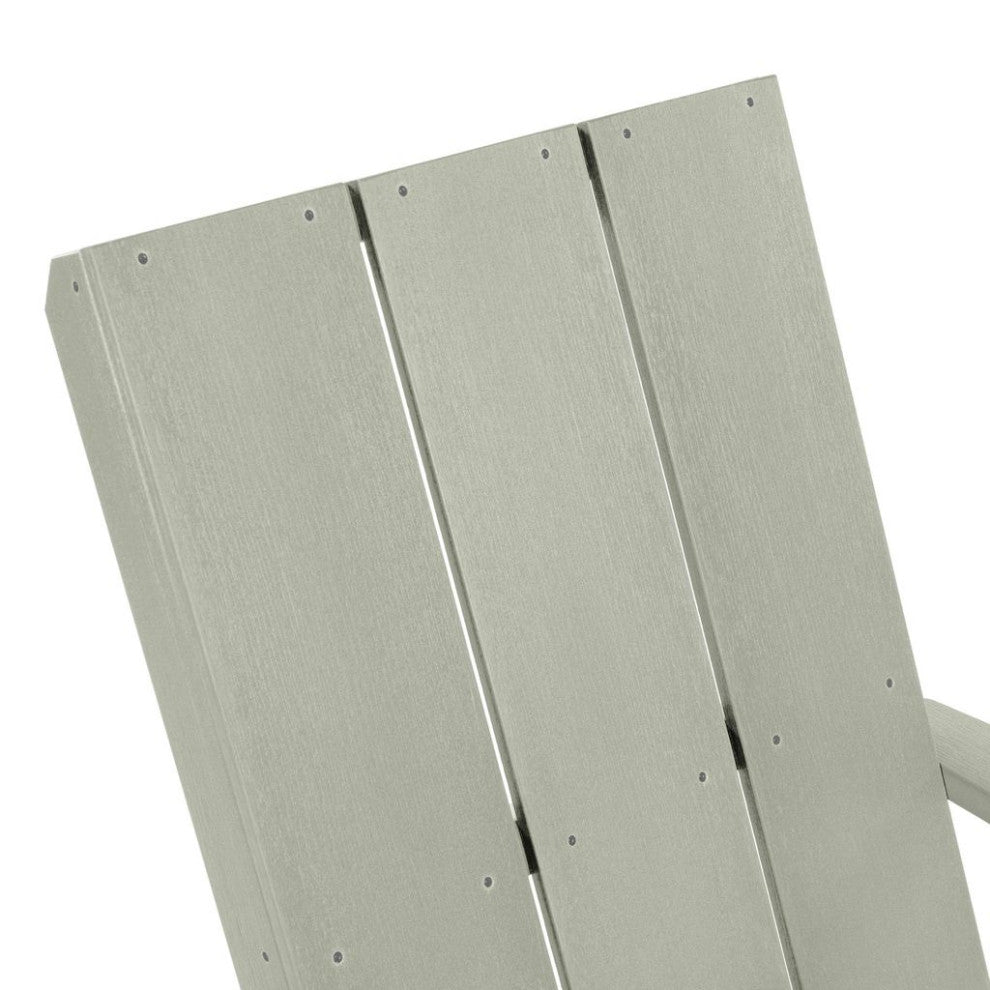 Italica Modern Adirondack Chair, Eucalyptus