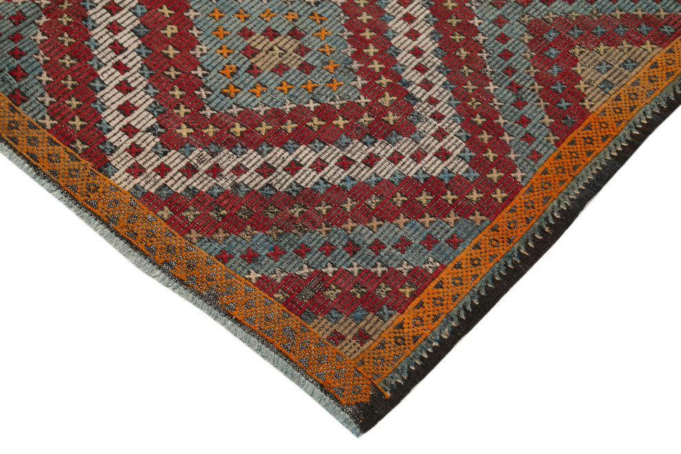 Rug N Carpet - Handmade Oriental 6' 0'' x 10' 1'' Rustic Wool Kilim Rug