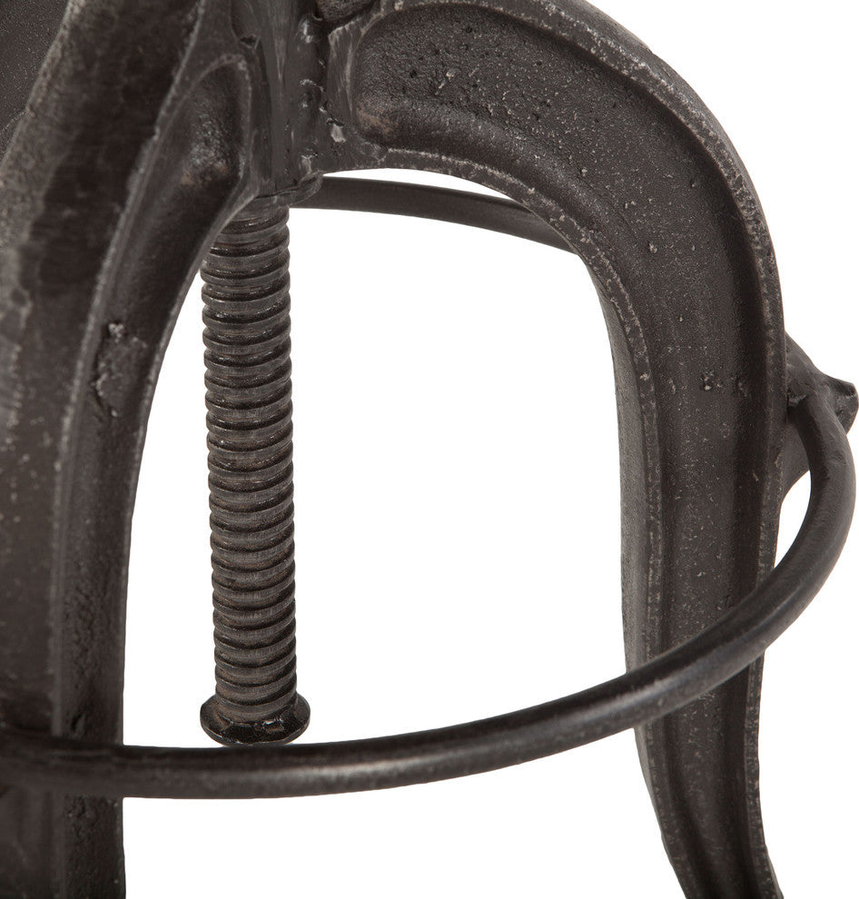 Paxton Adjustable Recycled Teak Bar Stool