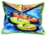 Kayaks Large Indoor/Outdoor Pillow 16x20