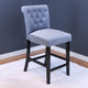 Markelo Velvet Counter Chairs, Set Of 2, Sharkfin Gray