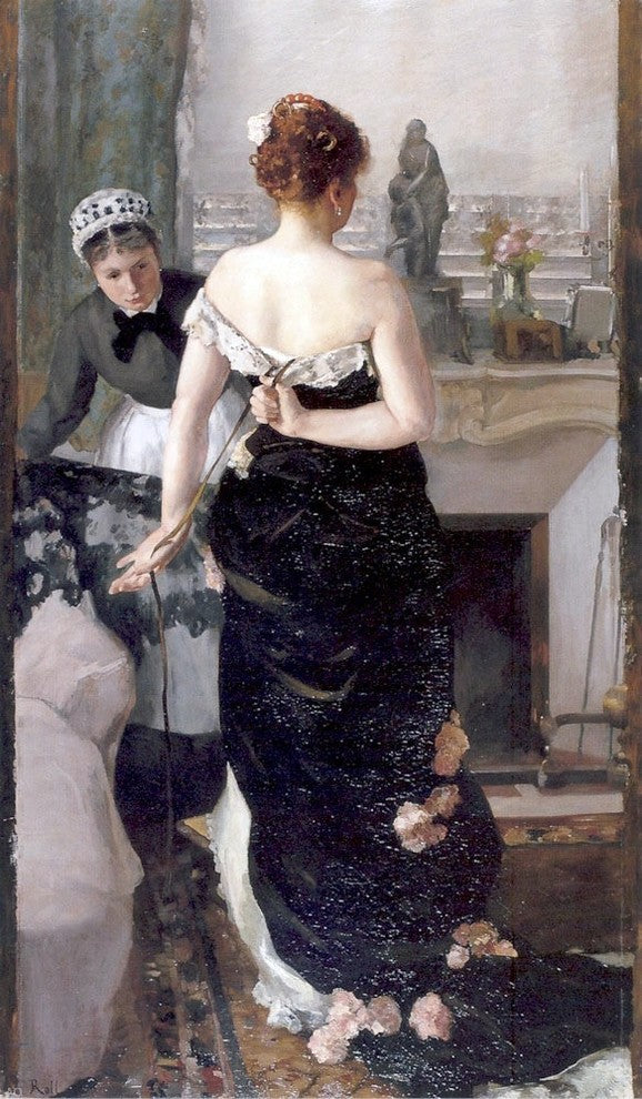Alfred Roll Retour du Bal, Gallery Wrapped Canvas Print, 18"x27"